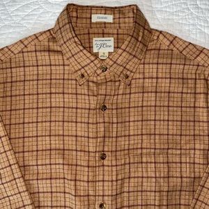 J. CREW Men’s Brushed Twill Button Up